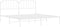 vidaXL - Bedframe - met - hoofdbord - metaal - wit - 193x203 - cm