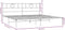vidaXL - Bedframe - met - hoofdbord - metaal - wit - 193x203 - cm