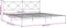 vidaXL - Bedframe - met - hoofdbord - metaal - wit - 193x203 - cm