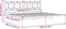 vidaXL - Bedframe - met - hoofdbord - metaal - wit - 193x203 - cm