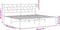 vidaXL - Bedframe - met - hoofdbord - metaal - wit - 193x203 - cm