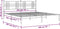 vidaXL - Bedframe - met - hoofdbord - metaal - wit - 193x203 - cm