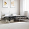 vidaXL - Bedframe - met - hoofdbord - metaal - wit - 193x203 - cm