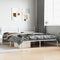 vidaXL - Bedframe - met - hoofdbord - metaal - wit - 193x203 - cm