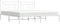 vidaXL - Bedframe - met - hoofdbord - metaal - wit - 193x203 - cm