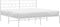 vidaXL - Bedframe - met - hoofdbord - metaal - wit - 193x203 - cm