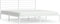 vidaXL - Bedframe - met - hoofdbord - metaal - wit - 193x203 - cm