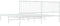 vidaXL - Bedframe - met - hoofdbord - metaal - wit - 193x203 - cm