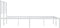 vidaXL - Bedframe - met - hoofdbord - metaal - wit - 193x203 - cm