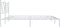 vidaXL - Bedframe - met - hoofdbord - metaal - wit - 193x203 - cm