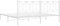 vidaXL - Bedframe - met - hoofdbord - metaal - wit - 193x203 - cm
