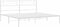 vidaXL - Bedframe - met - hoofdbord - metaal - wit - 193x203 - cm