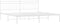 vidaXL - Bedframe - met - hoofdbord - metaal - wit - 193x203 - cm