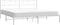 vidaXL - Bedframe - met - hoofdbord - metaal - wit - 193x203 - cm