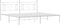 vidaXL - Bedframe - met - hoofdbord - metaal - wit - 193x203 - cm