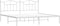 vidaXL - Bedframe - met - hoofdbord - metaal - wit - 193x203 - cm