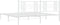 vidaXL - Bedframe - met - hoofdbord - metaal - wit - 193x203 - cm