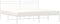 vidaXL - Bedframe - met - hoofdbord - metaal - wit - 193x203 - cm