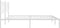 vidaXL - Bedframe - met - hoofdbord - metaal - wit - 193x203 - cm