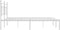 vidaXL - Bedframe - met - hoofdbord - metaal - wit - 193x203 - cm