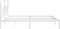 vidaXL - Bedframe - met - hoofdbord - metaal - wit - 193x203 - cm
