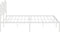 vidaXL - Bedframe - met - hoofdbord - metaal - wit - 193x203 - cm
