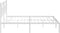 vidaXL - Bedframe - met - hoofdbord - metaal - wit - 193x203 - cm