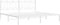 vidaXL - Bedframe - met - hoofdbord - metaal - wit - 193x203 - cm