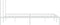 vidaXL - Bedframe - met - hoofdbord - metaal - wit - 193x203 - cm