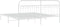 vidaXL - Bedframe - met - hoofdbord - metaal - wit - 193x203 - cm