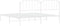 vidaXL - Bedframe - met - hoofdbord - metaal - wit - 193x203 - cm