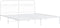 vidaXL - Bedframe - met - hoofdbord - metaal - wit - 193x203 - cm