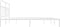 vidaXL - Bedframe - met - hoofdbord - metaal - wit - 193x203 - cm