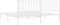 vidaXL - Bedframe - met - hoofdbord - metaal - wit - 193x203 - cm