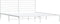 vidaXL - Bedframe - met - hoofdbord - metaal - wit - 193x203 - cm