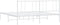 vidaXL - Bedframe - met - hoofdbord - metaal - wit - 193x203 - cm