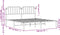 vidaXL - Bedframe - met - hoofdbord - metaal - wit - 193x203 - cm