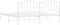 vidaXL - Bedframe - met - hoofdbord - metaal - wit - 193x203 - cm