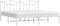 vidaXL - Bedframe - met - hoofdbord - metaal - wit - 193x203 - cm