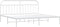 vidaXL - Bedframe - met - hoofdbord - metaal - wit - 193x203 - cm