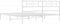 vidaXL - Bedframe - met - hoofdbord - metaal - wit - 193x203 - cm