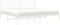 vidaXL - Bedframe - met - hoofdbord - metaal - wit - 193x203 - cm