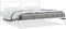 vidaXL - Bedframe - met - hoofdbord - metaal - wit - 193x203 - cm