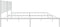 vidaXL - Bedframe - met - hoofdbord - metaal - wit - 193x203 - cm