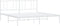 vidaXL - Bedframe - met - hoofdbord - metaal - wit - 193x203 - cm