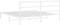 vidaXL - Bedframe - met - hoofdbord - metaal - wit - 193x203 - cm