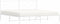 vidaXL - Bedframe - met - hoofdbord - metaal - wit - 193x203 - cm