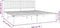 vidaXL - Bedframe - met - hoofdbord - metaal - wit - 193x203 - cm