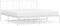 vidaXL - Bedframe - met - hoofdbord - metaal - wit - 200x200 - cm
