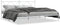 vidaXL - Bedframe - met - hoofdbord - metaal - wit - 200x200 - cm